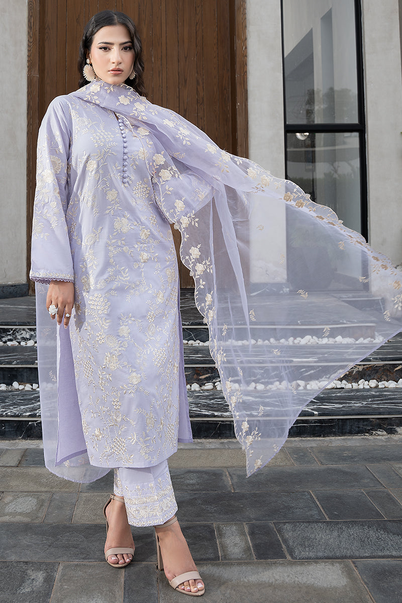 Light Blue Gray Dupatta