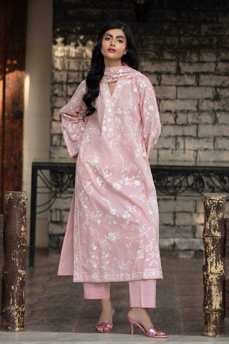Saffron Fade Chiffon Dupatta