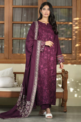 Dark Violet Plum Shawl