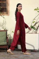 Deep Maroon Viscose