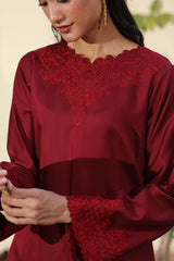 Deep Maroon Viscose