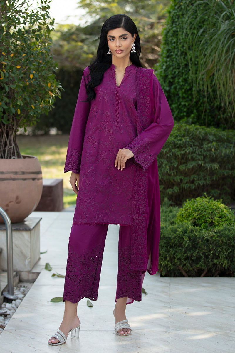 Purple Glam Ciffon Dupatta
