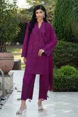 Purple Glam Ciffon Dupatta