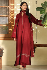 Roshaan Maroon Shawl