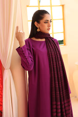 Plum velvet Shawl