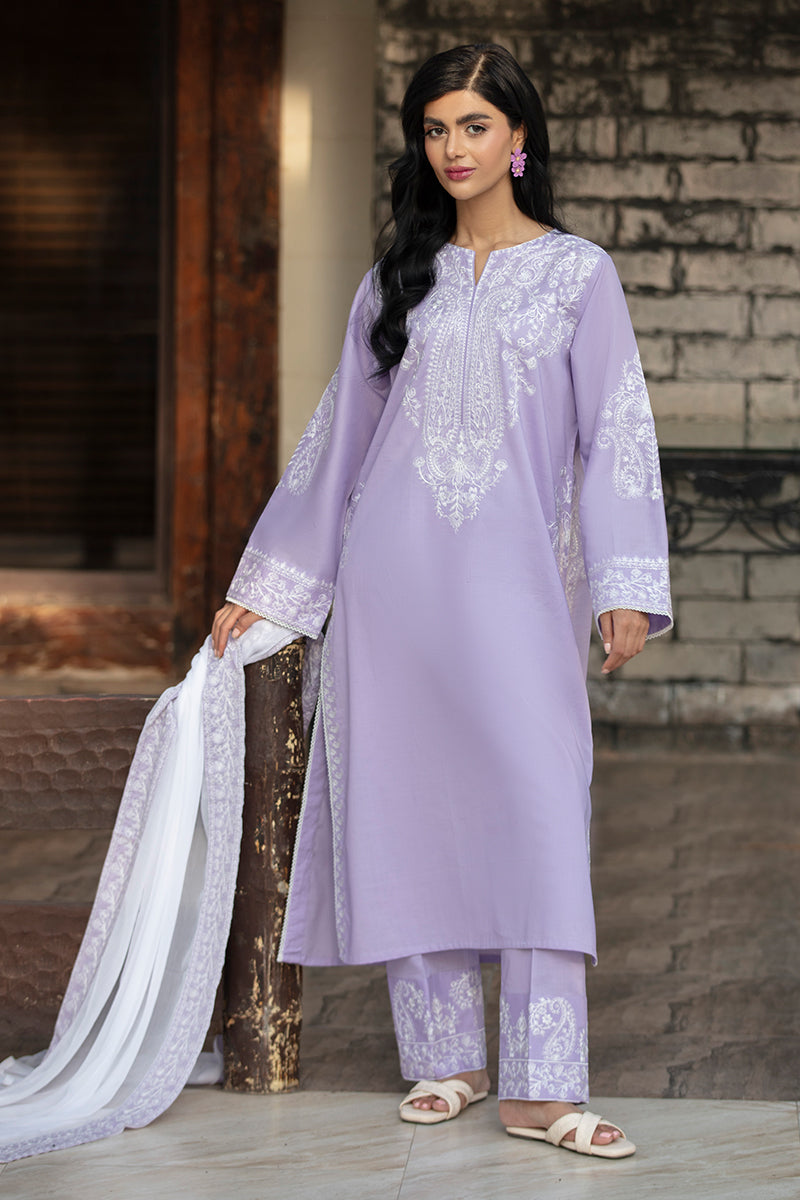 Lilac Haze Chiffon Dupatta