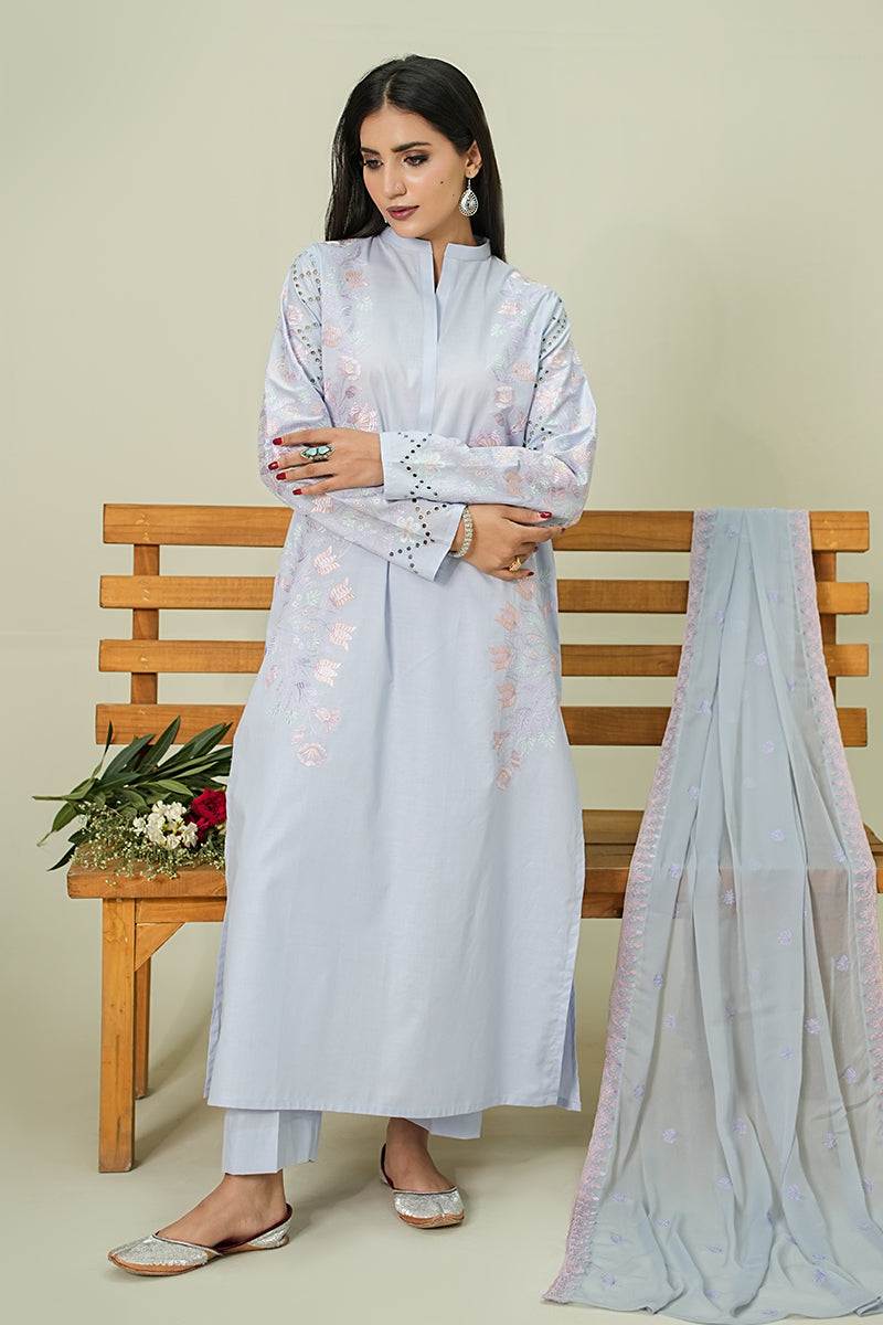 SPRING LILAC Chiffon Dupatta