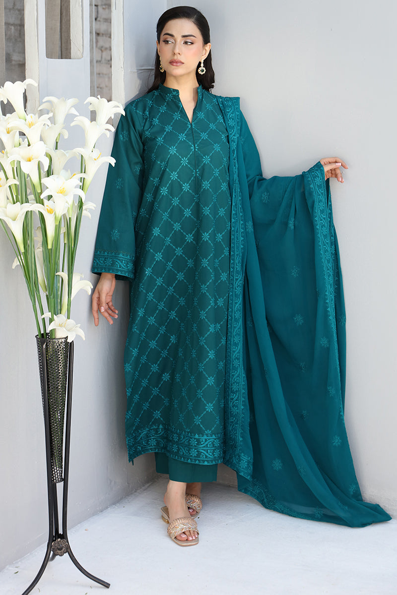 Sea Green Dupatta(Dark Ocean)