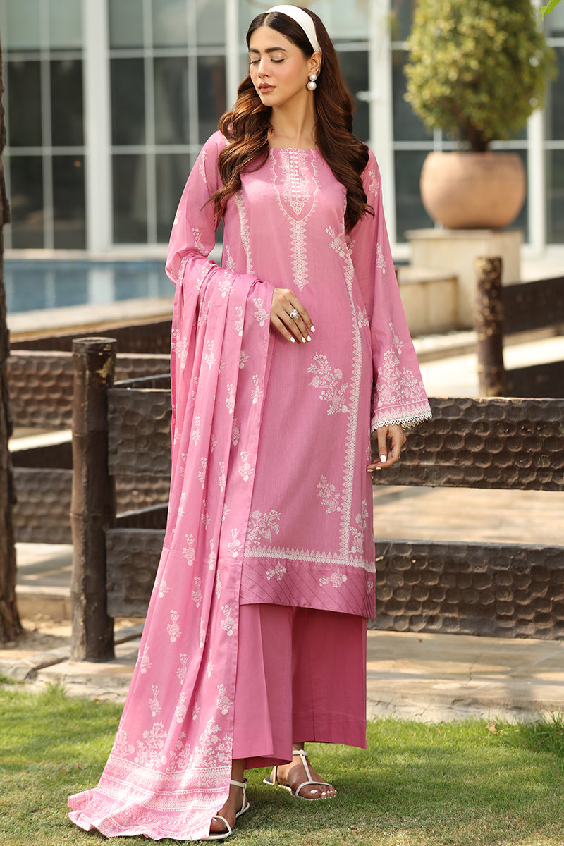 T.Pink(Print)3piece (Unstitched)
