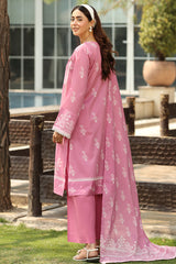 T.Pink(Print)3piece (Unstitched)