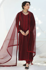 Maroon Dupatta