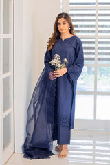 Chikankari 2Pc Suit(Blue)