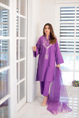 Embroidered 2-Pc Suit